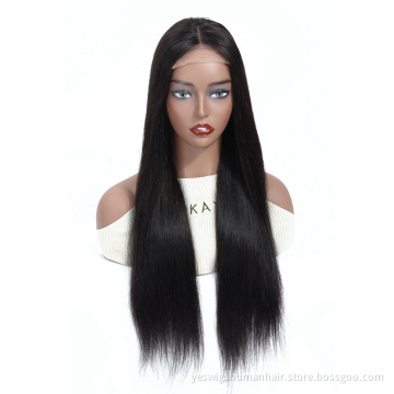 100% human hair wig swiss lace front for black women 8-30 inch vietnamese straight hair lace closure wigs large stock wholesale